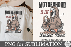 Motherhood is the Realest Hood Png Product Image 7