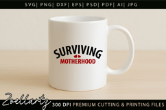 Motherhood Mom SVG for Cricut Mothers Day T-shirt Mug Design Product Image 4
