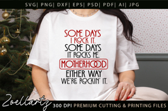 Motherhood Mothers Day SVG for Cricut Mom T-shirt Mug Design Product Image 3