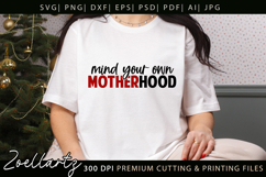 Motherhood Mom SVG for Cricut Mothers Day T-shirt Mug Design Product Image 2