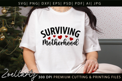 Motherhood Mom SVG for Cricut Mothers Day T-shirt Mug Design Product Image 1