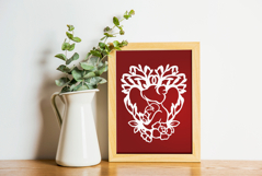 Mother and Baby Papercut SVG Product Image 3