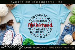 Motherhood Mothers Day SVG for Cricut Mom T-shirt Mug Design Product Image 3