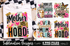 Trendy Mama PNG , Retro Collage Mama 4 Designs Sublimation Product Image 3