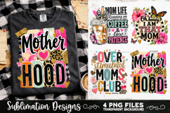 Trendy Mama PNG , Retro Collage Mama 4 Designs Sublimation Product Image 4