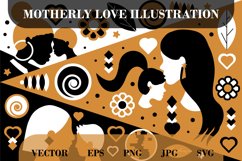 Motherly Love Geometric Pop Art Concept Product Image 1