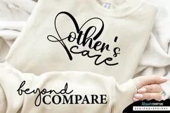 Mothers Care Sleeve SVG, Mother's Day SVG Design Product Image 1