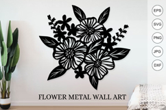 Flowers in bloom paper cutting digital template Product Image 1