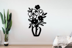 Flower Design laser cut/ wall sticker engraving decal flower Product Image 3