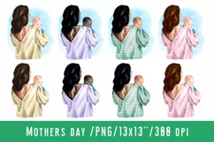 Mothers Day Clipart Mother Son Matherhood Sublimation Product Image 1