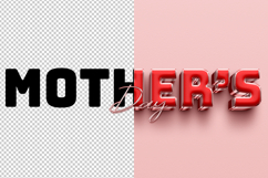 Mothers day 3D editable text effect Product Image 2