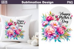 Mothers Day Sublimation | Mothers Day Flowers Pillow Product Image 7