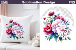 Mothers Day Sublimation | Mothers Day Flowers Pillow Product Image 9