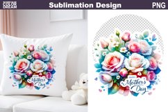 Mothers Day Sublimation | Mothers Day Flowers Pillow Product Image 10