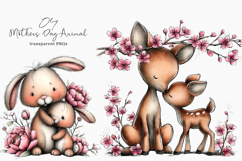 Mother's Day Animals Clipart Product Image 1