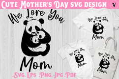 Mothers Day SVG | Panda SVG | Cute animal Product Image 1