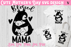 Mothers Day SVG | Bear SVG | Cute animal Product Image 1