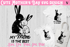 Mothers Day SVG | Bunny SVG | Cute animal Product Image 1