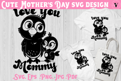 Mothers Day SVG | Panda SVG | Cute animal Product Image 1