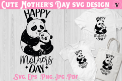 Mothers Day SVG | Panda SVG | Cute animal Product Image 1