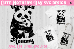 Mothers Day SVG | Panda SVG | Cute animal Product Image 1