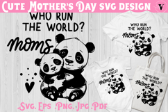 Mothers Day SVG | Panda SVG | Cute animal Product Image 1