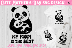 Mothers Day SVG | Panda SVG | Cute animal Product Image 1