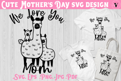 Mothers Day SVG | Lama SVG | Cute animal Product Image 1