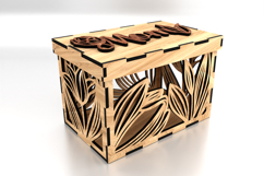 Mother's Day Gift Box SVG Laser Cut Files - Mom Wooden Box Product Image 1