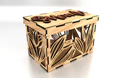 Mother's Day Gift Box SVG Laser Cut Files - Mom Wooden Box Product Image 1