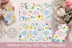 Floral Mother’s Day Gift Tags Printable, Mom gift tag Product Image 1