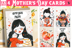 Mother&#039;s Day card | hand drawn | Printable cards Product Image 1