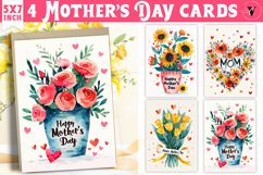 Mother&#039;s Day card | hand drawn | Happy Mother&#039;s Day Product Image 1
