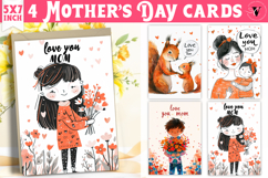 Mother&#039;s Day card | hand drawn | Love you Mom Product Image 1