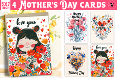 Mother&#039;s Day card | hand drawn | Printable cards Product Image 1