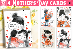 Mother&#039;s Day card | hand drawn | Printable cards Product Image 1