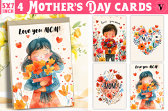 Mother&#039;s Day card | hand drawn | Printable cards Product Image 1