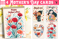 Mother&#039;s Day card | hand drawn | Happy Mother&#039;s Day Product Image 1