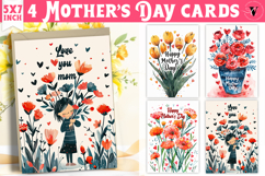 Mother&#039;s Day card | hand drawn | Printable cards Product Image 1