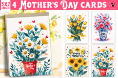 Mother&#039;s Day card | hand drawn | Happy Mother&#039;s Day Product Image 1