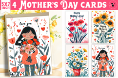Mother&#039;s Day card | hand drawn | Printable cards Product Image 1
