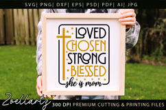 Mothers Day SVG Mama Mommy She Is Mom T-shirt Mug Design Product Image 3