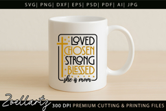 Mothers Day SVG Mama Mommy She Is Mom T-shirt Mug Design Product Image 4