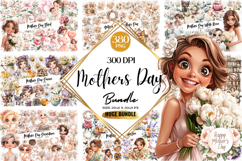 Mothers Day Clipart Huge Bundle - Mothers Day 380 Png Bundle Product Image 1