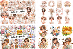 Mothers Day Clipart Huge Bundle - Mothers Day 380 Png Bundle Product Image 4