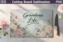 Mom Grandma Kitchen Quotes | Cutting Board Sublimation Product Image 3