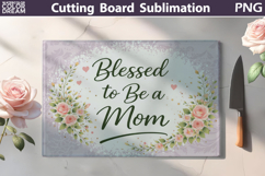 Blessed to Be a Mom Design | Floral Kitchen Sublimation Product Image 1