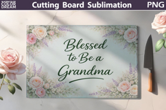 Mom Grandma Kitchen Quotes | Cutting Board Sublimation Product Image 8