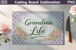 Mom Grandma Kitchen Quotes | Cutting Board Sublimation Product Image 10