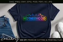 Motherhood Mom SVG for Cricut Mothers Day T-shirt Mug Design Product Image 4